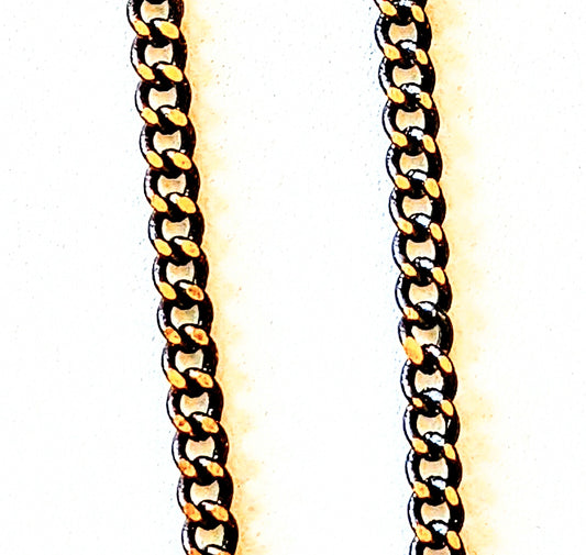 Ari - Judaic Web Necklace in Black & Golden Oak